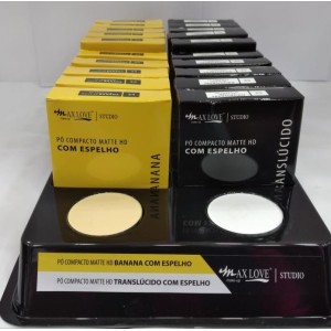 PCMLB PO COMPACTO MATTE HD BANANA OU TRANSLUCIDO MAX LOVE C/ 20