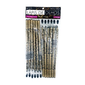 BF10019 LÁPIS PRETO BELLA FEMME ONÇA C/ 12