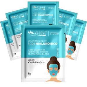 MFPAH MÁSCARA FACIAL PEEL OFF ÁCIDO HIALURÔNICO MAX LOVE C/60