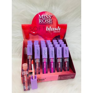 8002-500B BLUSH LIQUIDO SOFT MISS RÔSE C/24
