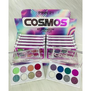 CS2805 PALETA DE SOMBRA E GLITTER COSMOS PINK 21 C/12