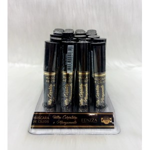 FZ12033 MASCARA DE CILIOS ULTRA CURVATURA E ALONGAMENTO FENZZA C/24