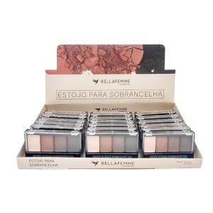 BF10122 ESTOJO PARA SOBRANCELHA BELLA FEMME C/24