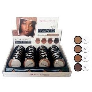 BF10006C PÓ COMPACTO PELE MORENA BELLA FEMME C/ 32