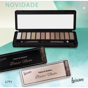 L791 KIT PALETA DE SOMBRAS BASIC NUDE C/ 12